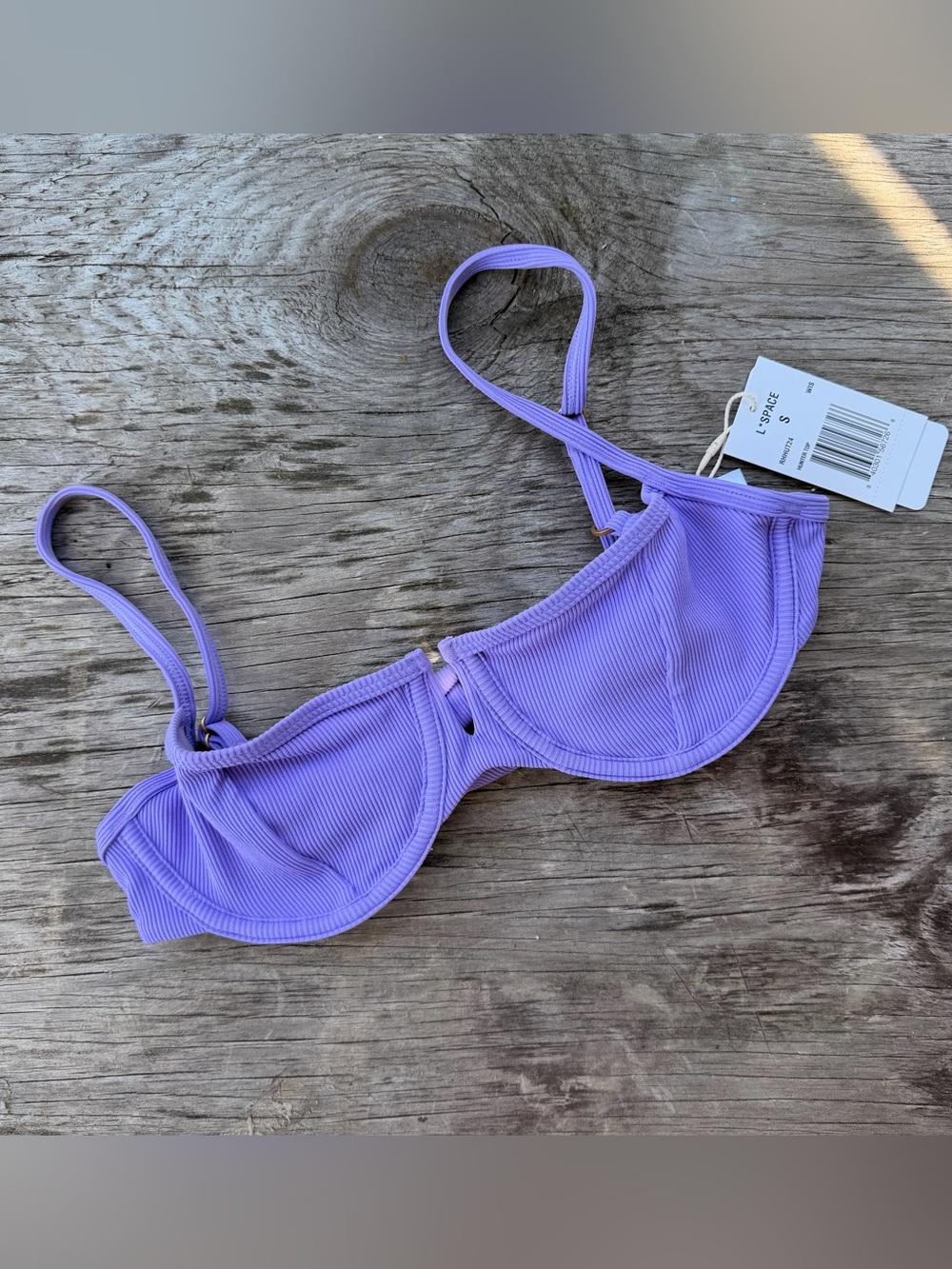 l*space Wisteria Ribbed Underwire Bikini Top
